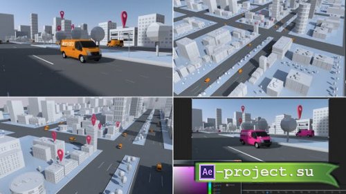 Videohive - City Delivery Service - 48235634 - Project for After Effects