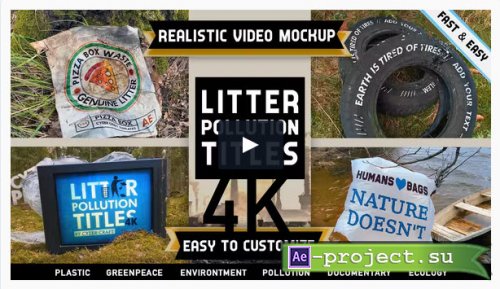 Videohive - Environment Litter Pollution Titles Intro - 26709460 - Project for After Effects