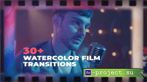 Videohive - FIlm Watercolor Transitions - 48140575 - Project for After Effects