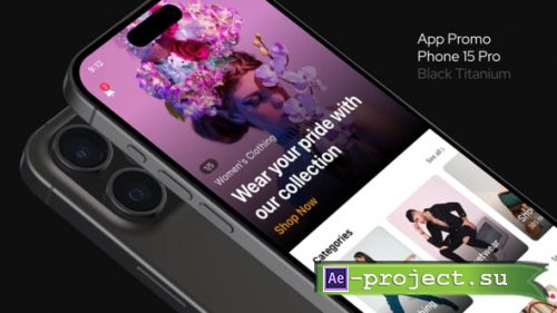 Videohive - App Promo Phone 15 Pro - 48240088 - Project for After Effects