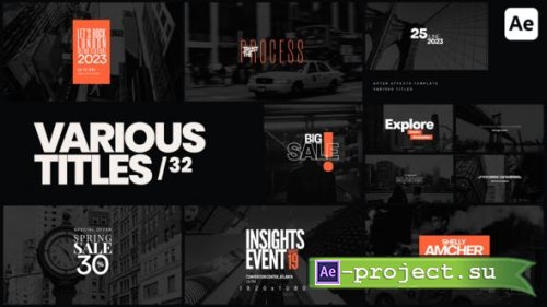 Videohive - Various Titles 32 - 47888421 - Project for After Effects