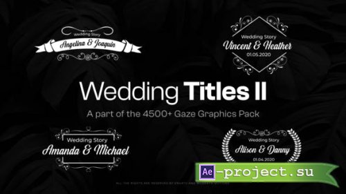 Videohive - 15 Wedding Titles II - 48108316 - Project for After Effects