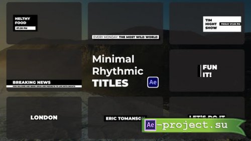 Videohive - Minimal Rhythmic Titles - 48282780 - Project for After Effects
