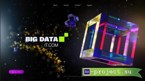 Videohive - 3D Cube Glass Colorful IT Opener - 48311780 - Project for After Effects