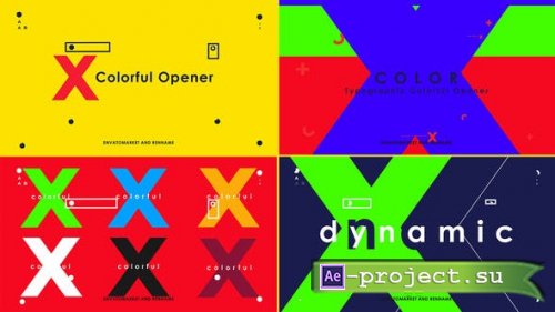 Videohive - Colorful Typographic Intro - 48323996 - Project for After Effects