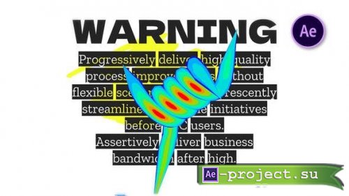 Videohive - Warning Glitch Logo Reveal - 48365408 - Project for After Effects