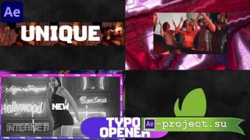 Videohive - Typo Opener - 48348411 - Project for After Effects
