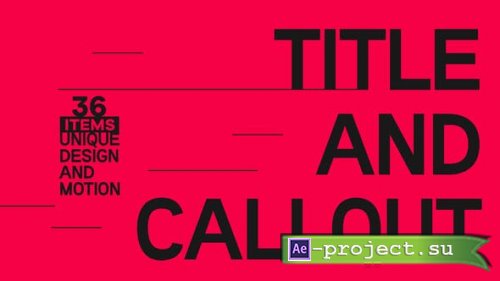 Videohive - Minimal Titles & Callouts - 48355297 - Project for After Effects