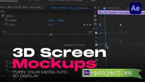 Videohive - 3D Screen Mockups - 48356484 - Project for After Effects