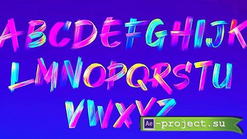 Paint Brush Typography Kit 1675157 - Project for After Effects 
