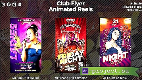 Club Flyer Animated Reels 1771511 - Project for After Effects