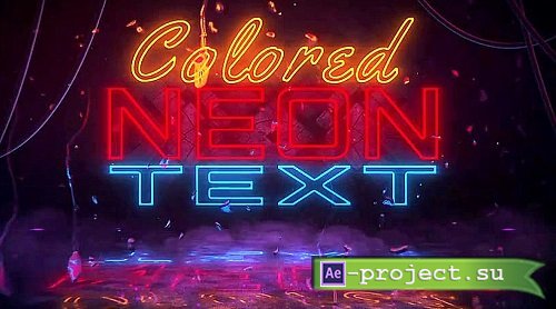 Glitch Neon Logo Reveal 1762513 - Project for After Effects 