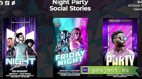 Night Party Social Stories 1778837 - Project for After Effects