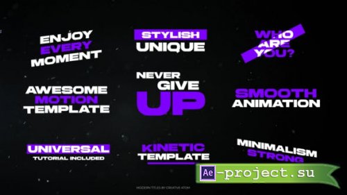 Videohive - Modern Titles - 48379021 - Project for After Effects
