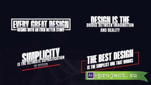Videohive - Animated Titles - 48383017 - Project for After Effects
