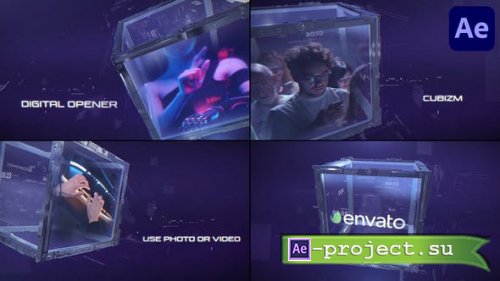 Videohive - Digital Opener Cubizm for After Effects - 48395711 - Project for After Effects