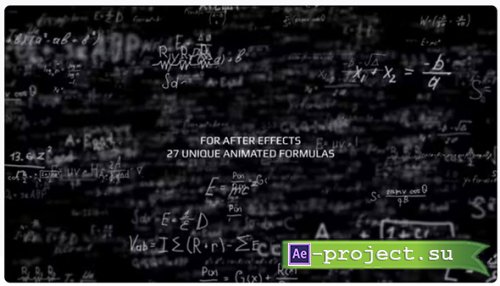 Videohive - Physical Formulas Background AE -  - Project for After Effects