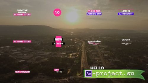 Videohive - Stylish Titles - 48433921 - Project for After Effects