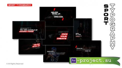 Videohive - Sport Typography | After Effects - 48450843 - Project for After Effects