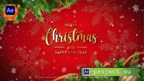 Videohive - Merry Christmas Intro II Happy Christmas Intro - 48461023 - Project for After Effects