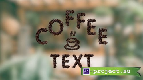 Videohive - Dynamic Coffee Bean Typeface - 48457378 - Project for After Effects