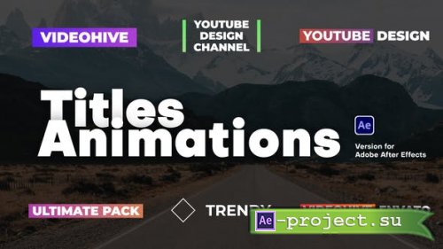 Videohive - Titles Animations - 48448478 - Project for After Effects