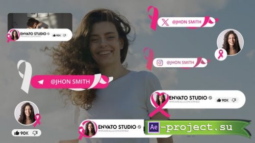 Videohive - Breast Cancer Awareness Month Youtube Pack - 48467635 - Project for After Effects