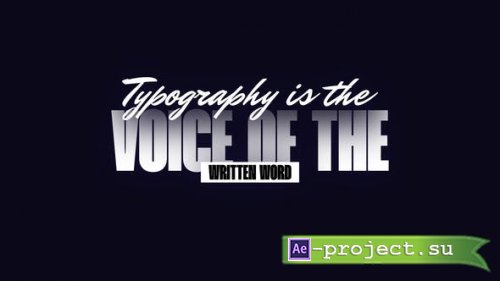 Videohive - Text Animation - 48486851 - Project for After Effects
