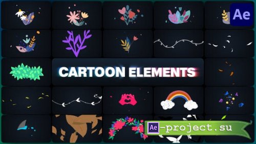 Videohive - Cartoon Elements for After Effects - 48471064 - Project for After Effects