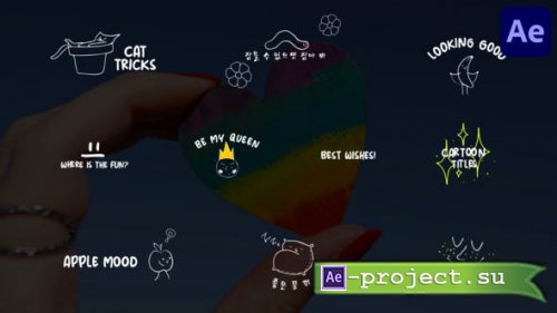 Videohive - Cartoon Lyric Titles for After Effects - 48472651 - Project for After Effects