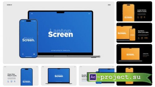 Videohive - Laptop Air and Phone Pro Mockup Pack - 48491133 - Project for After Effects