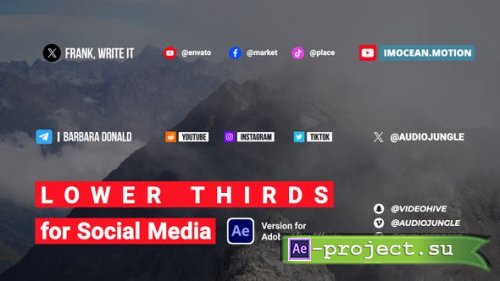 Videohive - Lower Thirds for Social Media - 48471548 - Project for After Effects