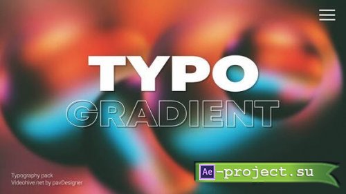 Videohive - Typography Gradient - 48491155 - Project for After Effects
