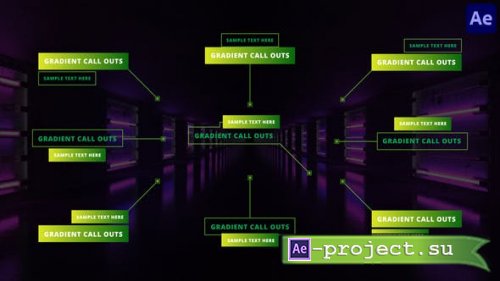 Videohive - Gradient Call Outs | After Effect - 48565582 - Project for After Effects