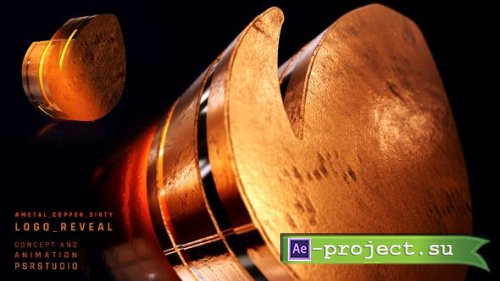 Videohive - Metal Copper Dirty Logo Reveal/Metal Logo Opener/Metal Logo Intro - 48474919 - Project for After Effects