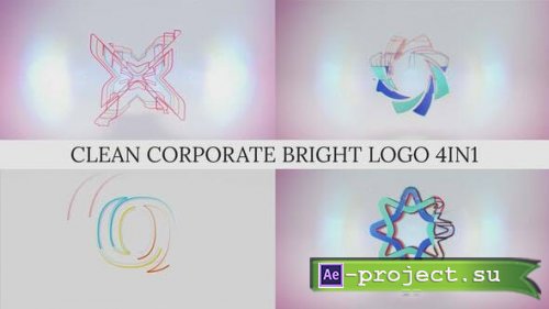 Videohive - Clean Corporate Bright Logo 4in1 - 48559119 - Project for After Effects
