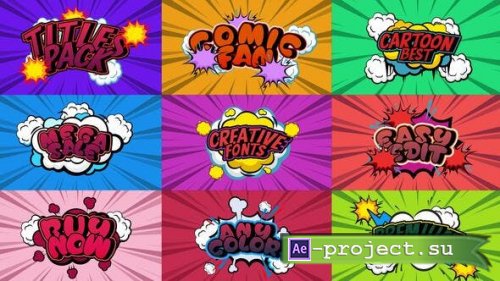 Videohive - Big Comic Titles - 48571280 - Project for After Effects