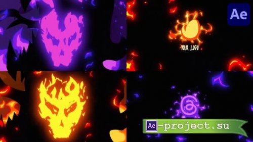 Videohive - Fire Skull Logo | After Effects - 48569399 - Project for After Effects