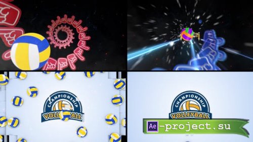 Videohive - Volleyball Logo Reveal 5 - 48468241 - Project for After Effects