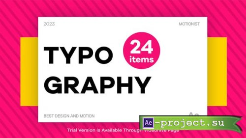 Videohive - Typography - 48623613 - Project for After Effects