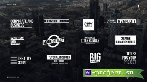 Videohive - Modern Titles 5.0 - AE - 48624412 - Project for After Effects