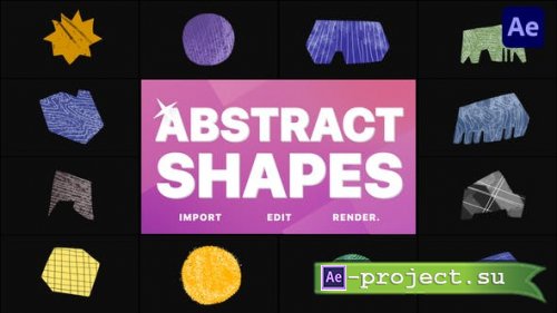 Videohive - Hand-Drawn Abstract Shapes | After Effects - 48606121 - Project for After Effects