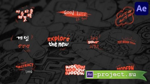 Videohive - Text Design Titles | After Effects - 48591724 - Project for After Effects