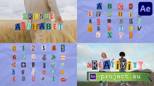 Videohive - Grunge Alphabet for After Effects - 48605755 - Project for After Effects
