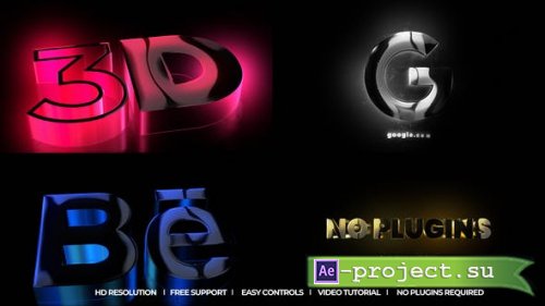 Videohive - 3D Glowing Reveal - 48596679 - Project for After Effects