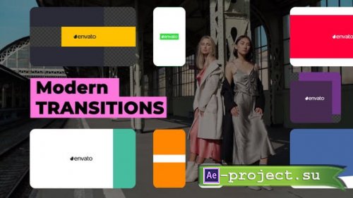 Videohive - Modern Transitions - 48635230 - Project for After Effects