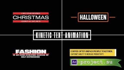 Videohive - Kinetic Text Animation - 48650780 - Project for After Effects