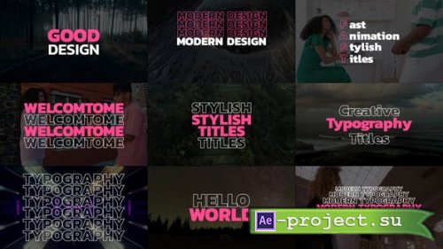 Videohive - Typography Titles | AE - 48659343 - Project for After Effects