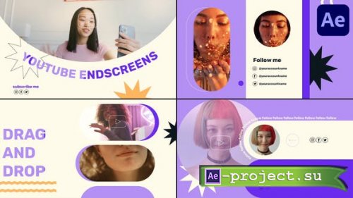 Videohive - Modern Youtube Endscreens for After Effects - 48658107 - Project for After Effects