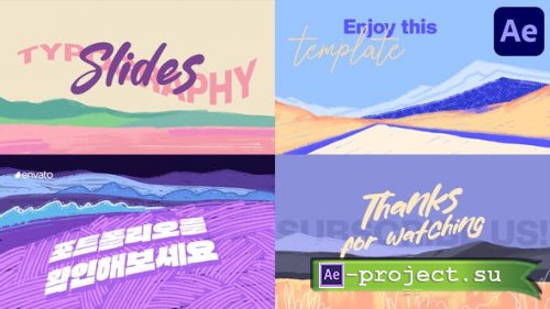 Videohive - Colorful Typography Slides | After Effects - 48658474 - Project for After Effects